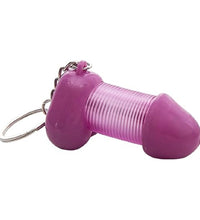 Venusfun Funny Prank Penis Keychain Ornament Car Key Decoration Spoof Gift for Adults