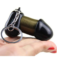 Venusfun Funny Prank Penis Keychain Ornament Car Key Decoration Spoof Gift for Adults