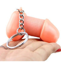 Venusfun Funny Prank Penis Keychain Ornament Car Key Decoration Spoof Gift for Adults