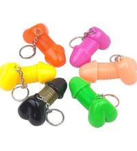 Venusfun Funny Prank Penis Keychain Ornament Car Key Decoration Spoof Gift for Adults