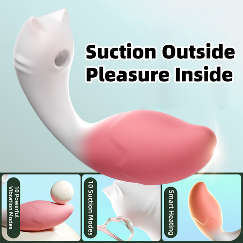 Venusfun GALAKU White AI Suction Egg Vibrator With Remote
