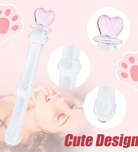 Venusfun 7 inches Heart Top Anal Dildo Glass Dildo Clitoris & Prostate Vibe