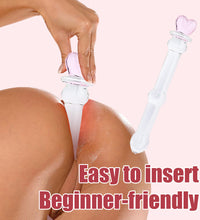 Venusfun 7 inches Heart Top Anal Dildo Glass Dildo Clitoris & Prostate Vibe