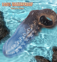 Venusfun Hollow Octopus Penis Sleeve Silicone Masturbator with 3cm Extension Ring