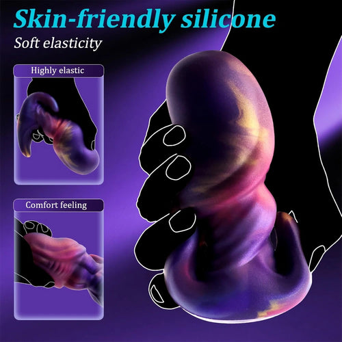 Venusfun Large Butt Plug Silicone Anal Trainer for Men and Couples Soft Realistic Dildo