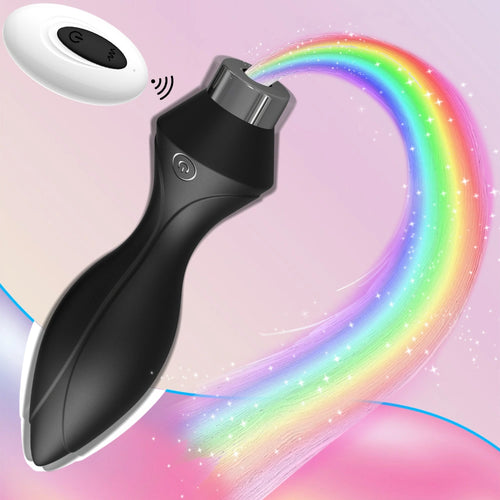 Venusfun LED Anal Plug Remote Control Silicone Vibrator with Multi Mode Vibration and Glow Effects