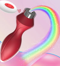 Venusfun LED Anal Plug Remote Control Silicone Vibrator with Multi Mode Vibration and Glow Effects
