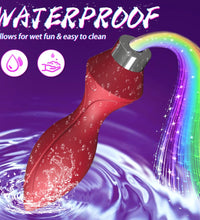 Venusfun LED Anal Plug Remote Control Silicone Vibrator with Multi Mode Vibration and Glow Effects