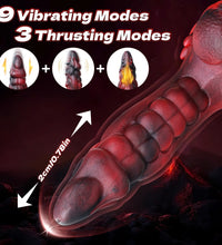 Venusfun Silicone Alien Thrusting Dildo, Powerful Suction Cup, Beginner-Friendly Thick Dildo