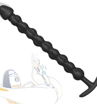 Venusfun Silicone Anal Beads Plug for Deep P Spot Play Flexible Perineum Massager