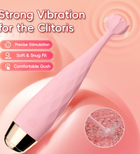 Venusfun Lotus Quiet Vibrator for Women Heating Silicone G Spot Wand with 10  Modes