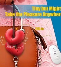 Venusfun Heart-Shaped Magnetic Nipple Vibrator with Remote Control 10 Modes for Intense Play