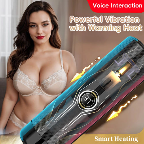 Venusfun Automatic Thrusting Male Masturbator with Heating Suction and Interactive Voice
