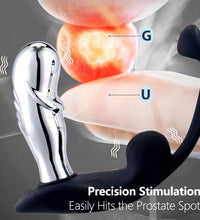 Venusfun Vibrating Male Prostate Massager with Dual Electro-Stimulation