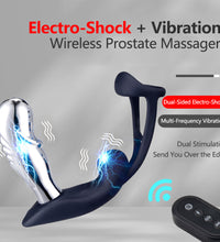 Venusfun Vibrating Male Prostate Massager with Dual Electro-Stimulation