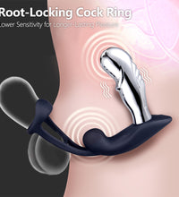 Venusfun Vibrating Male Prostate Massager with Dual Electro-Stimulation