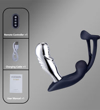 Venusfun Vibrating Male Prostate Massager with Dual Electro-Stimulation