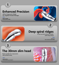 Venusfun Vibrating Male Prostate Massager with Dual Electro-Stimulation