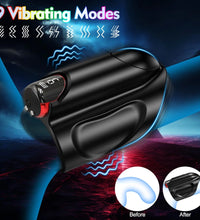 Venusfun Cock Rings Penis Trainer Bullet Vibrator 9 Modes Masturbator Adult Sex Toys for Men