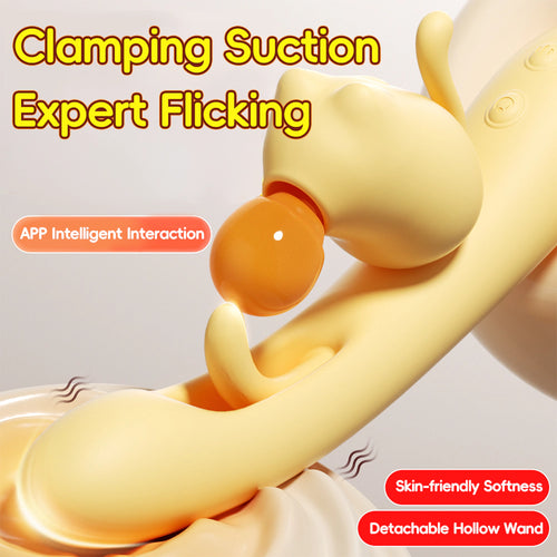Venusfun Meow 2 in 1 Detachable Sucking Thumping Clit Vibrator