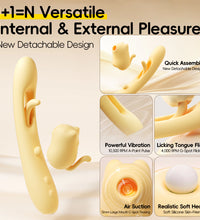 Venusfun Meow 2 in 1 Detachable Sucking Thumping Clit Vibrator