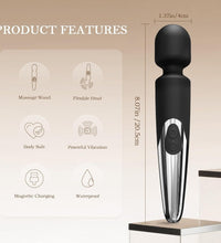 Venusfun 10 Speeds Mini AV Messager Wand Vibrator Female Masturbator
