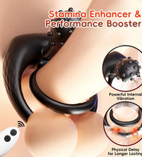 Venusfun Mini Hammer Cock Ring Vibrating Silicone Penis Ring Time Enhanced