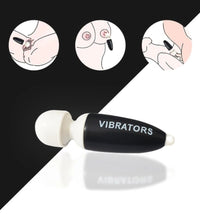 Venusfun Mini Wand Vibrator for Women with Quiet AV Inspired Clitoral and G Spot Massage