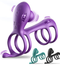 Venusfun Morgana Dual Ring Vibrating Cock Ring With Remote Control