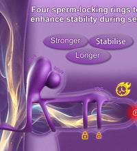 Venusfun Morgana Dual Ring Vibrating Cock Ring With Remote Control