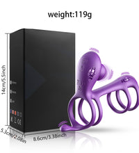 Venusfun Morgana Dual Ring Vibrating Cock Ring With Remote Control
