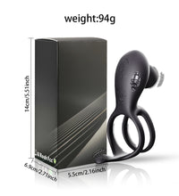 Venusfun Morgana Dual Ring Vibrating Cock Ring With Remote Control