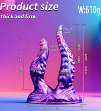 Venusfun Dual Use Octopus Suction Cup Dildo for Vaginal and Anal Pleasure Couples
