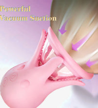 Venusfun Octopus Nipple Sucker 9 Modes Licking Tongue Vibrator with 3 Suction Levels