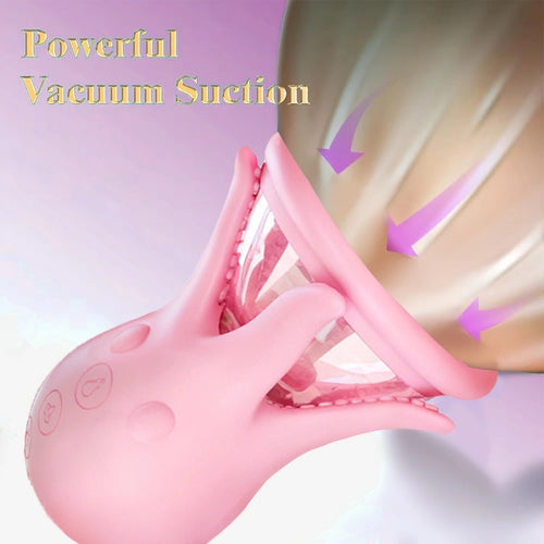 Venusfun Octopus Nipple Sucker 9 Modes Licking Tongue Vibrator with 3 Suction Levels