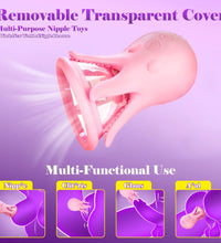 Venusfun Octopus Nipple Sucker 9 Modes Licking Tongue Vibrator with 3 Suction Levels