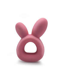 Venusfun Rabbit Ear Vibrating Cock Ring Soft Silicone Dual Use Massager for Couples with 7 Modes
