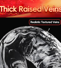 Venusfun Realistic Crystal Clear Giant Dildo With Suction Cup for Female