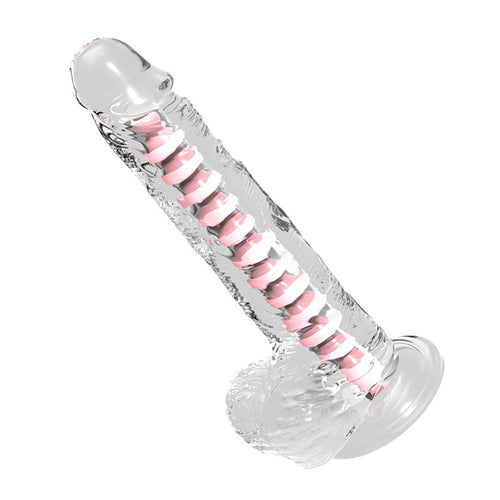 Venusfun Realistic Crystal Clear Giant Dildo With Suction Cup for Female
