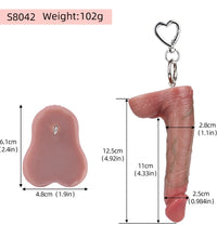 Venusfun Realistic Texture Mini Penis Keychain Prank Toy