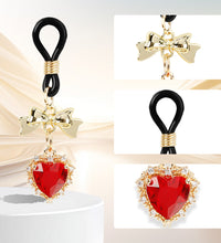 Venusfun Luxurious Red Gemstone Nipple Clips Adjustable Boob Clamps