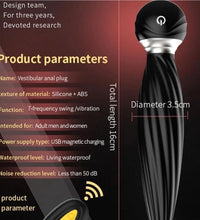 Venusfun Remote Control Anal Plug Vibrator for Women with G-Spot and Clitoral Stimulation