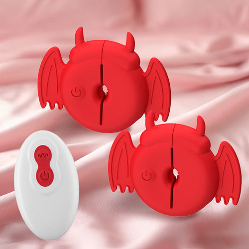 Venusfun Devil 10 Modes Breast Vibrator With Remote Controlled