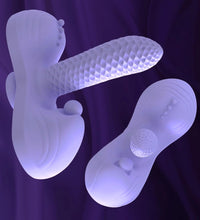 Venusfun Riding Dildo Vibrator for Women Silicone Sit and Ride Thrusting with Heating 10 Modes