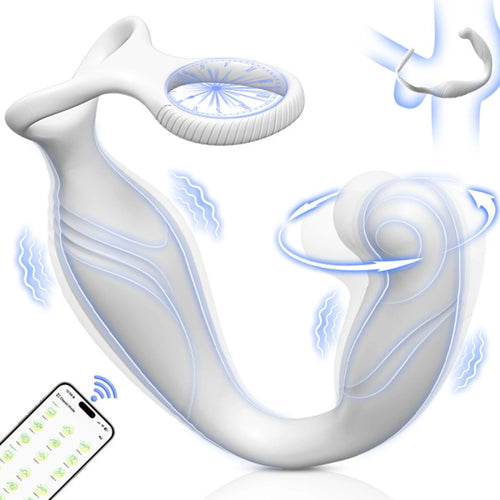 Venusfun Anal Vibrator Prostate Massager Sex Toys for Men APP Control Deep Rotation Couple Play