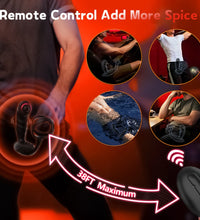 Venusfun Rotating Prostate Massager Remote Vibrating Cock Ring Perineum Support for Men