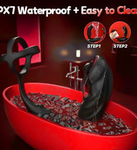Venusfun Rotating Prostate Massager Remote Vibrating Cock Ring Perineum Support for Men