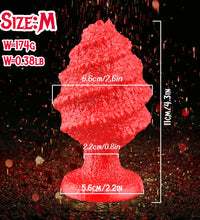 Venusfun Christmas Edition Spiral Silicone Butt Plug Soft Liquid Anal Toy for Couples Adults