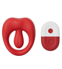 Venusfun Licking Vibrating Silicone Cock Ring With Remote Control