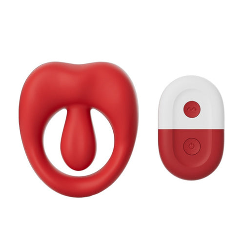 Venusfun Licking Vibrating Silicone Cock Ring With Remote Control